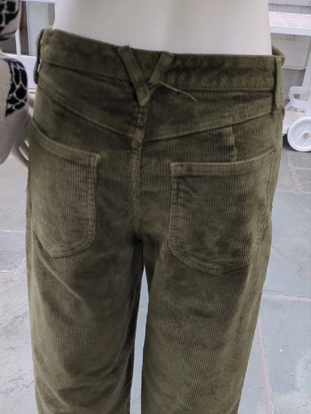 SPRWMN Olive Green Corduroy Pants